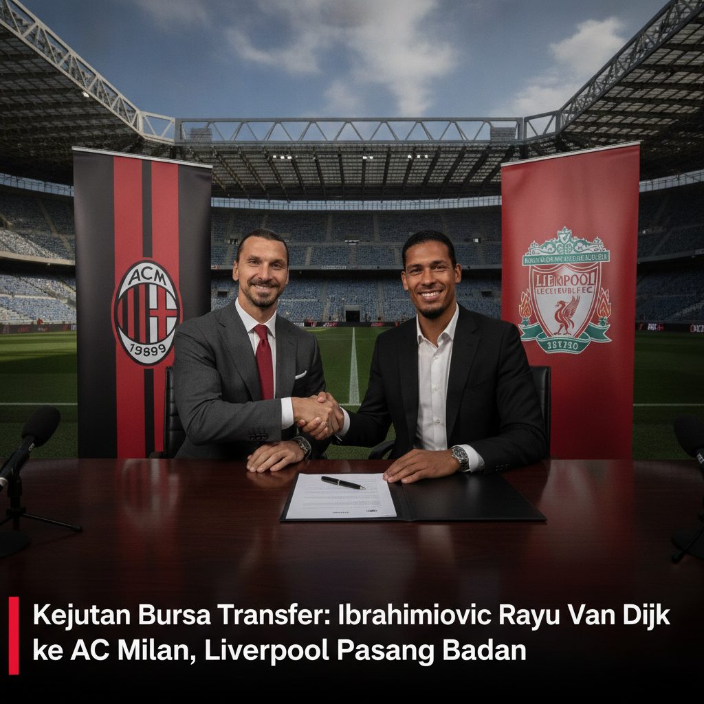 Kejutan Bursa Transfer: Ibrahimovic Rayu Van Dijk ke AC Milan, Liverpool Pasang Badan
