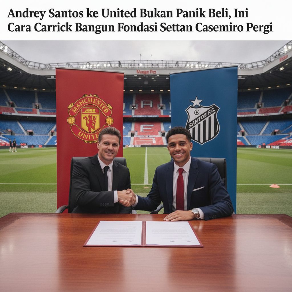Andrey Santos ke United Bukan Panik Beli, Ini Cara Carrick Bangun Fondasi Setelah Casemiro Pergi