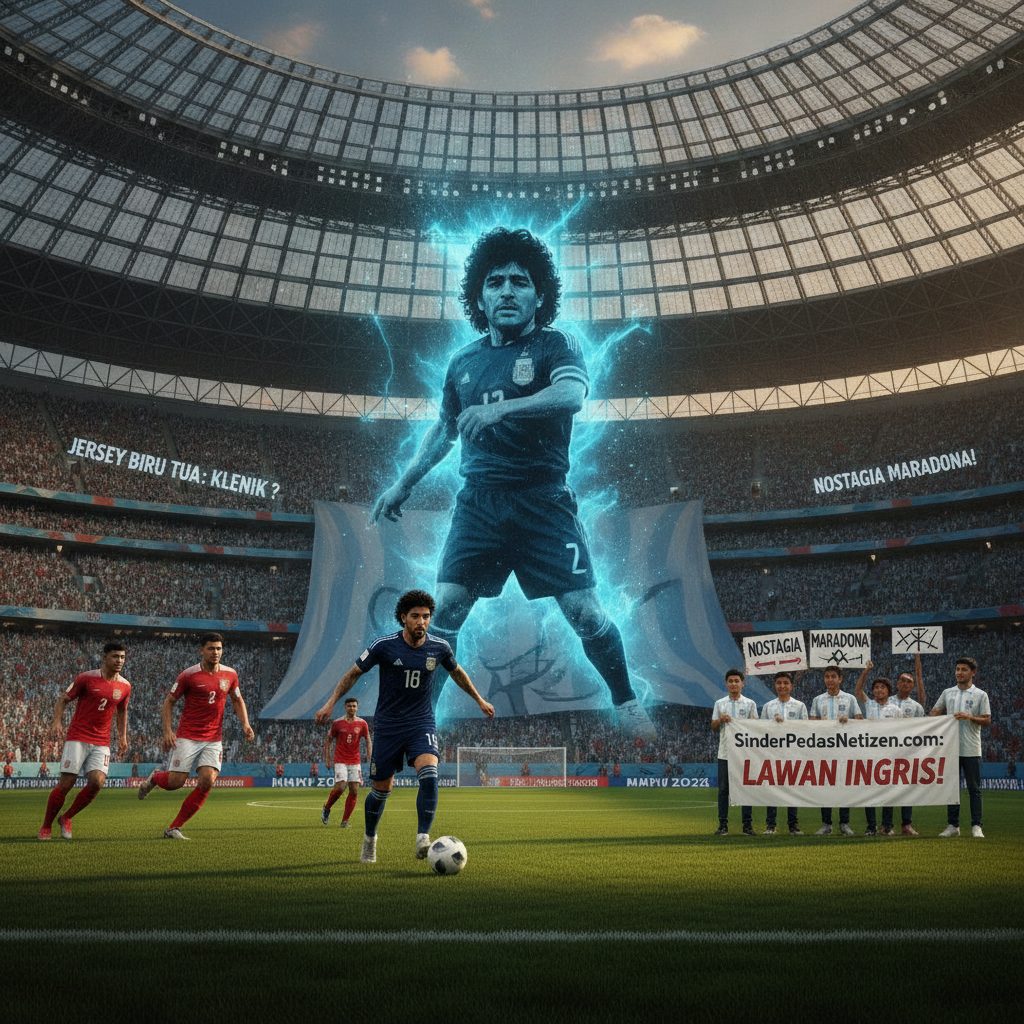Jersey Biru Tua Argentina: Klenik, Nostalgia Maradona, dan Sindiran Pedas Netizen Jelang Lawan Inggris