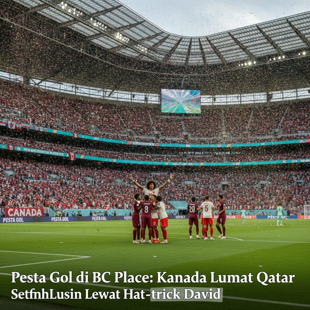 Pesta Gol di BC Place: Kanada Lumat Qatar Setengah Lusin Lewat Hat-trick David