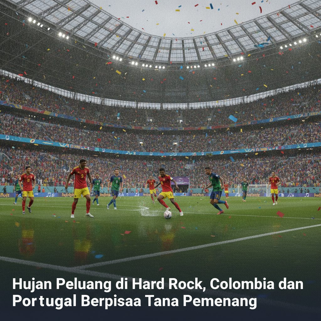 Hujan Peluang di Hard Rock, Colombia dan Portugal Berpisah Tanpa Pemenang