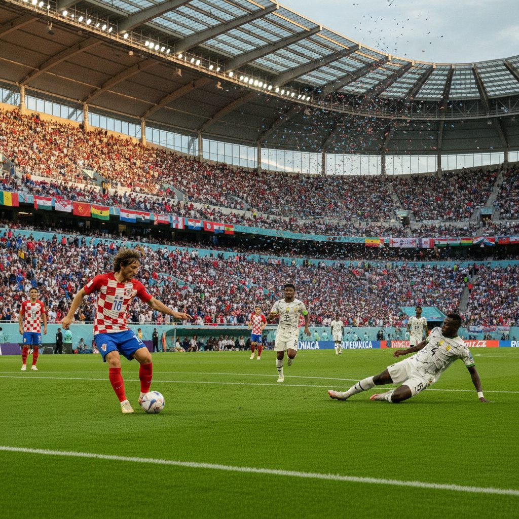 Modric Sang Arsitek, Vlasic Algojonya: Kroasia Patahkan Perlawanan Ghana di Philadelphia