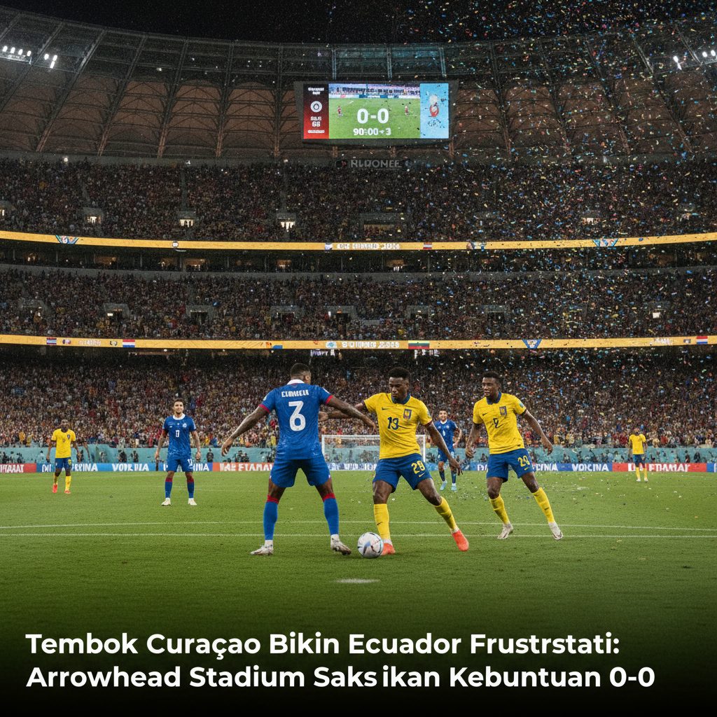 Tembok CuraΓ§ao Bikin Ecuador Frustrasi: Arrowhead Stadium Saksikan Kebuntuan 0-0