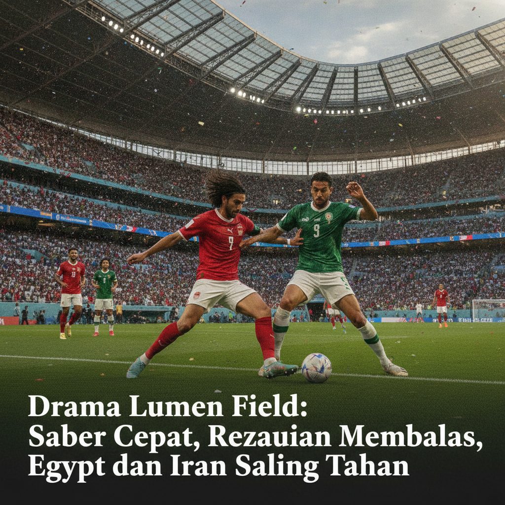 Drama Lumen Field: Saber Cepat, Rezaeian Membalas, Egypt dan Iran Saling Tahan