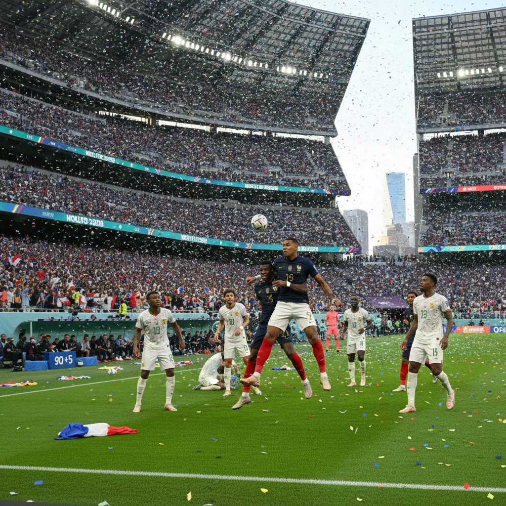 Mbappe Borong Dua Gol, Prancis Tundukkan Senegal di Drama Injury Time MetLife