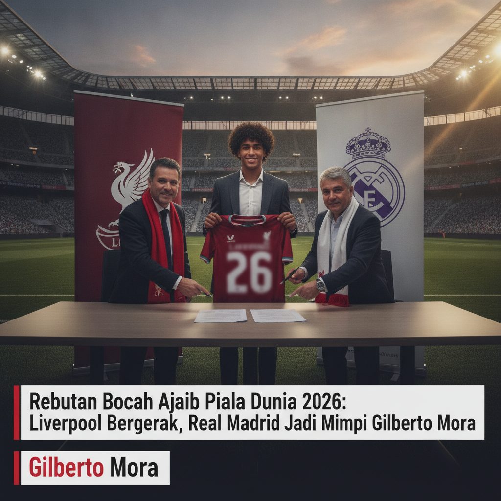 Rebutan Bocah Ajaib Piala Dunia 2026: Liverpool Bergerak, Real Madrid Jadi Mimpi Gilberto Mora