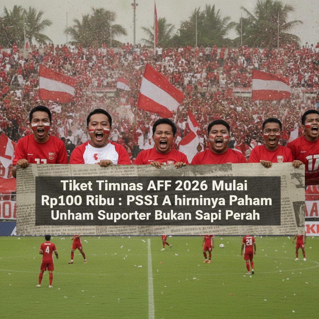Tiket Timnas AFF 2026 Mulai Rp100 Ribu: PSSI Akhirnya Paham Suporter Bukan Sapi Perah