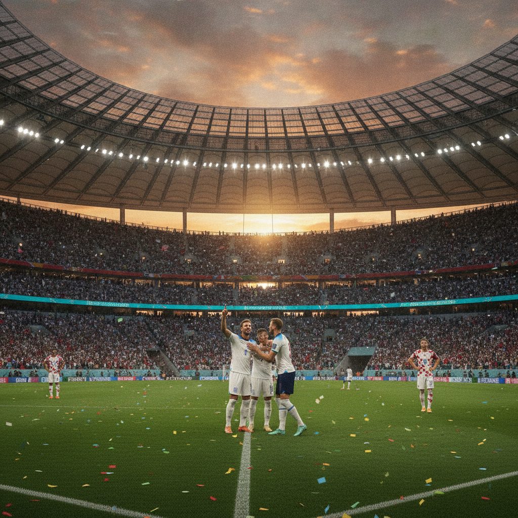 Inggris Pesta Gol Lawan Kroasia, Kane Samai Rekor Legendaris di Piala Dunia 2026