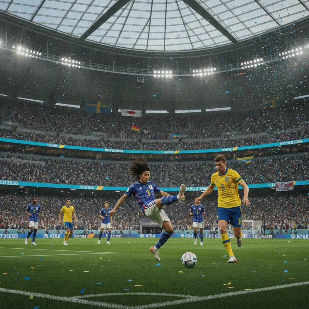 Maeda Buka Asa, Elanga Balas Cepat: Jepang dan Swedia Berbagi Angka di AT&T Stadium