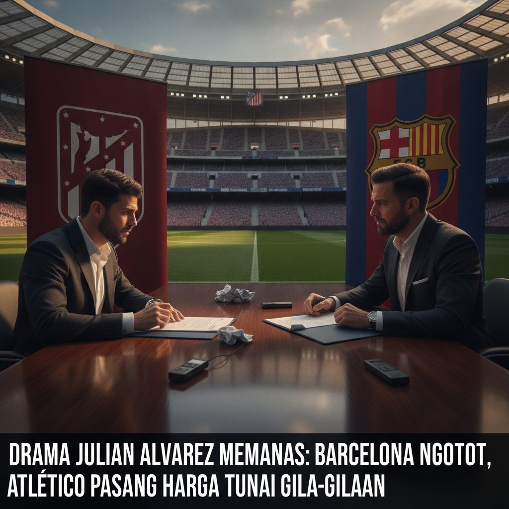 Drama Julian Alvarez Memanas: Barcelona Ngotot, Atletico Pasang Harga Tunai Gila-gilaan