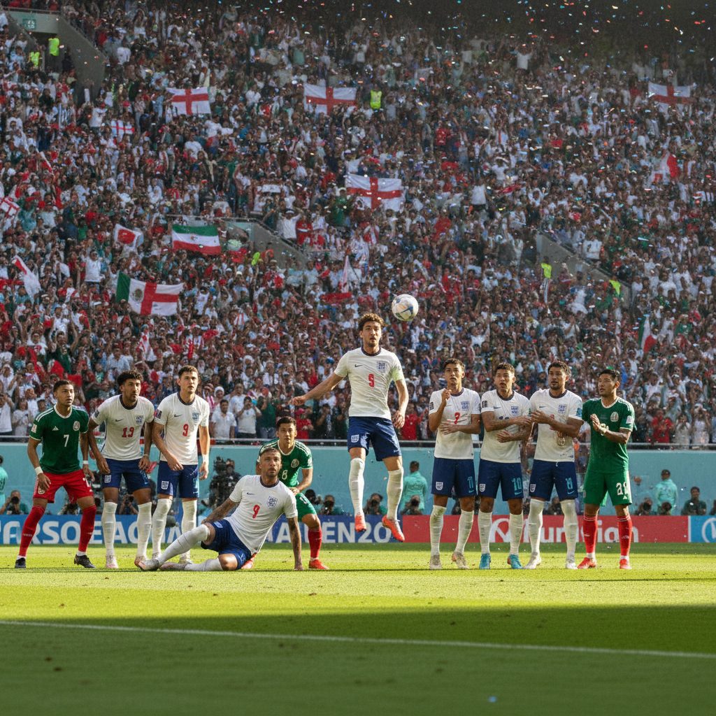 Bellingham Ledakkan Azteca, England Bertahan 10 Pemain demi Tiket Perempatfinal