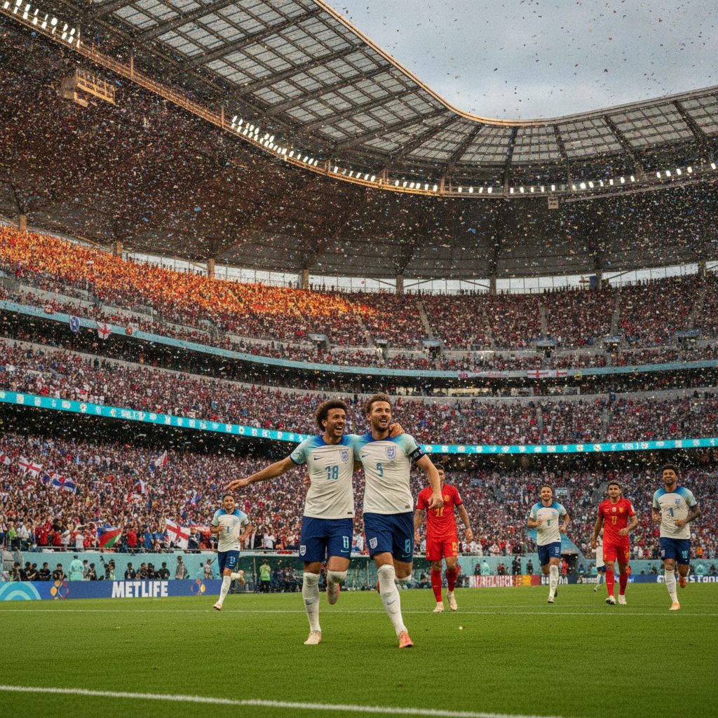 Lima Menit yang Membuyarkan Tembok Panama: Bellingham dan Kane Antar England Menang di MetLife