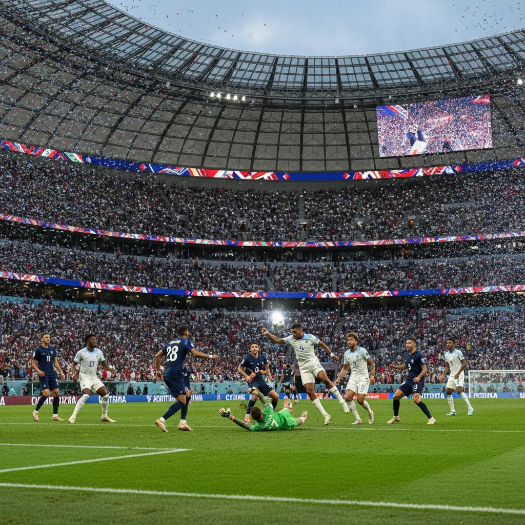 Tembok Alfaro Runtuh oleh Titik Putih Mbappe, Prancis Susah Payah ke Perempat Final