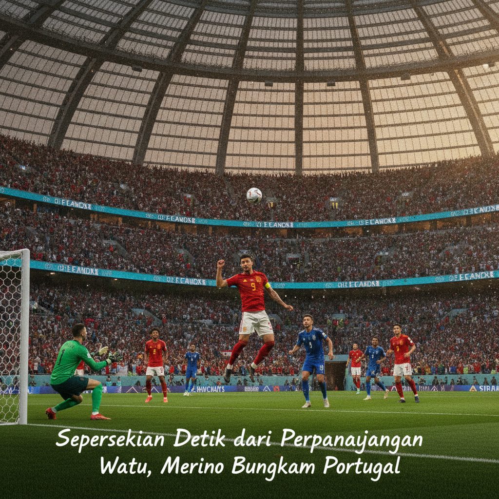 Sepersekian Detik dari Perpanjangan Waktu, Merino Bungkam Portugal