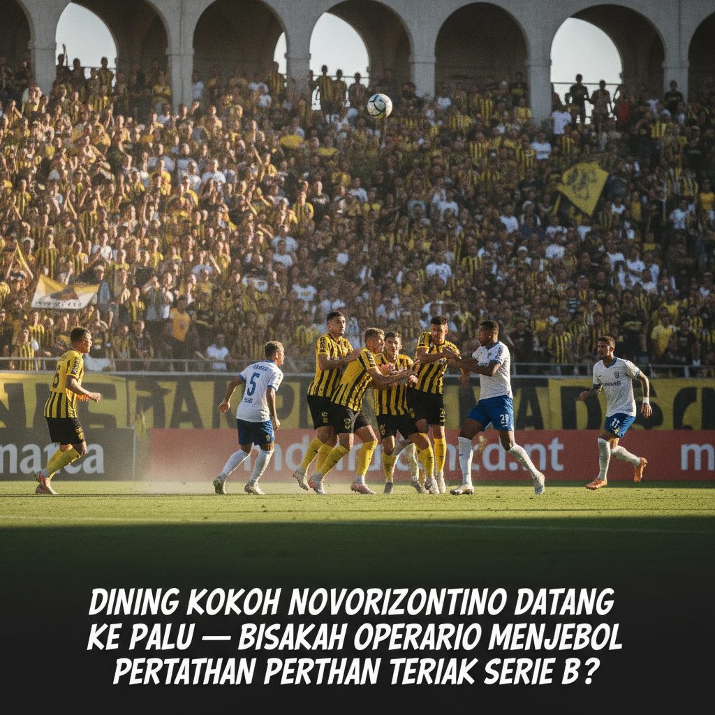 Dinding Kokoh Novorizontino Datang ke Palu โ Bisakah Operario Menjebol Pertahanan Terbaik Serie B?