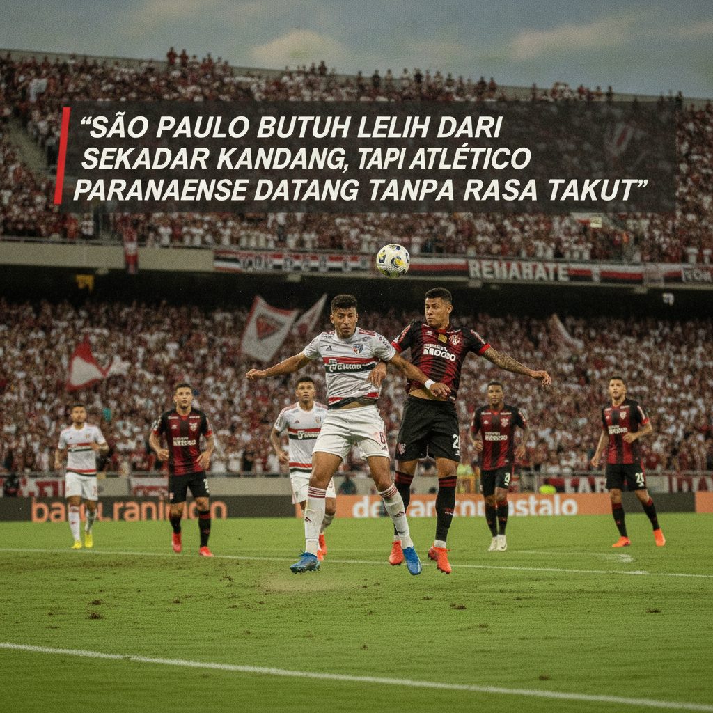 Sao Paulo Butuh Lebih dari Sekadar Kandang, tapi Atletico Paranaense Datang Tanpa Rasa Takut