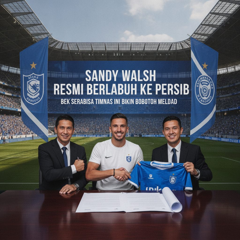 Sandy Walsh Resmi Berlabuh ke Persib, Bek Serbabisa Timnas Ini Bikin Bobotoh Meledak