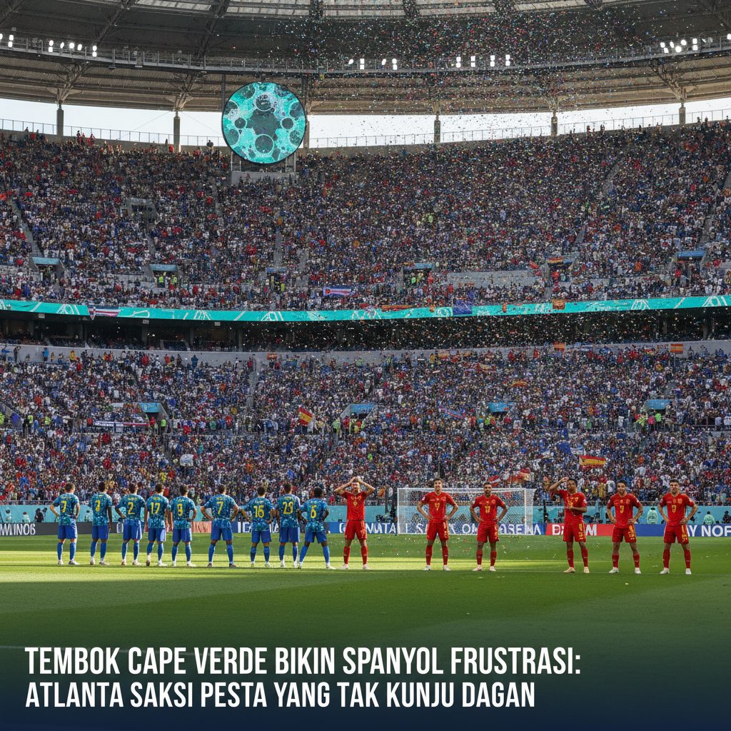 Tembok Cape Verde Bikin Spanyol Frustrasi: Atlanta Saksi Pesta yang Tak Kunjung Datang