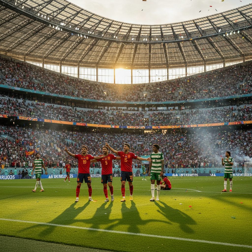 Mercedes-Benz Jadi Panggung Pesta La Roja: Yamal dan Oyarzabal Tenggelamkan Saudi 4-0