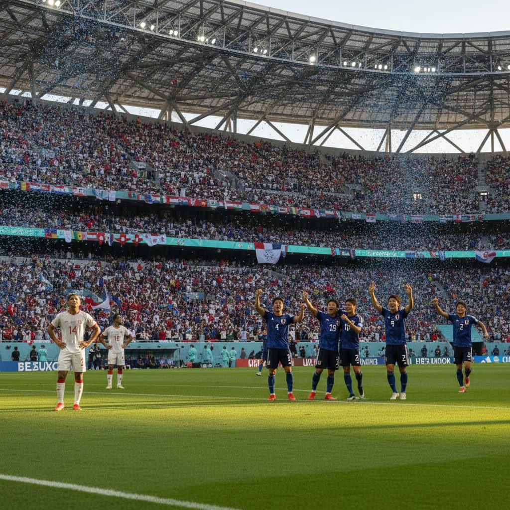 Pesta Empat Gol Jepang di Estadio BBVA, Tunisia Tak Berdaya