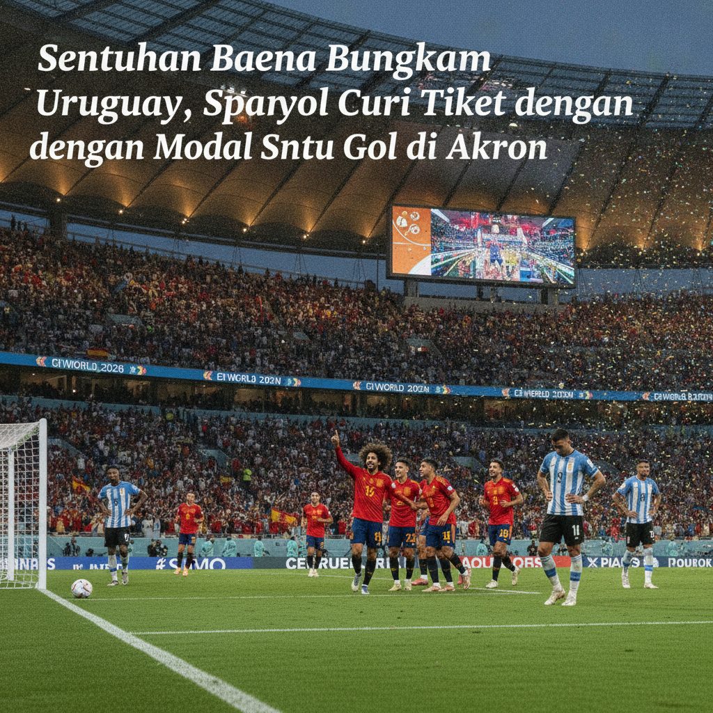 Sentuhan Baena Bungkam Uruguay, Spanyol Curi Tiket dengan Modal Satu Gol di Akron