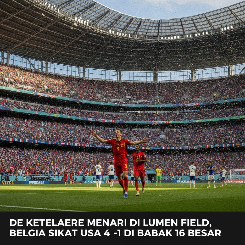De Ketelaere Menari di Lumen Field, Belgia Sikat USA 4-1 di Babak 16 Besar