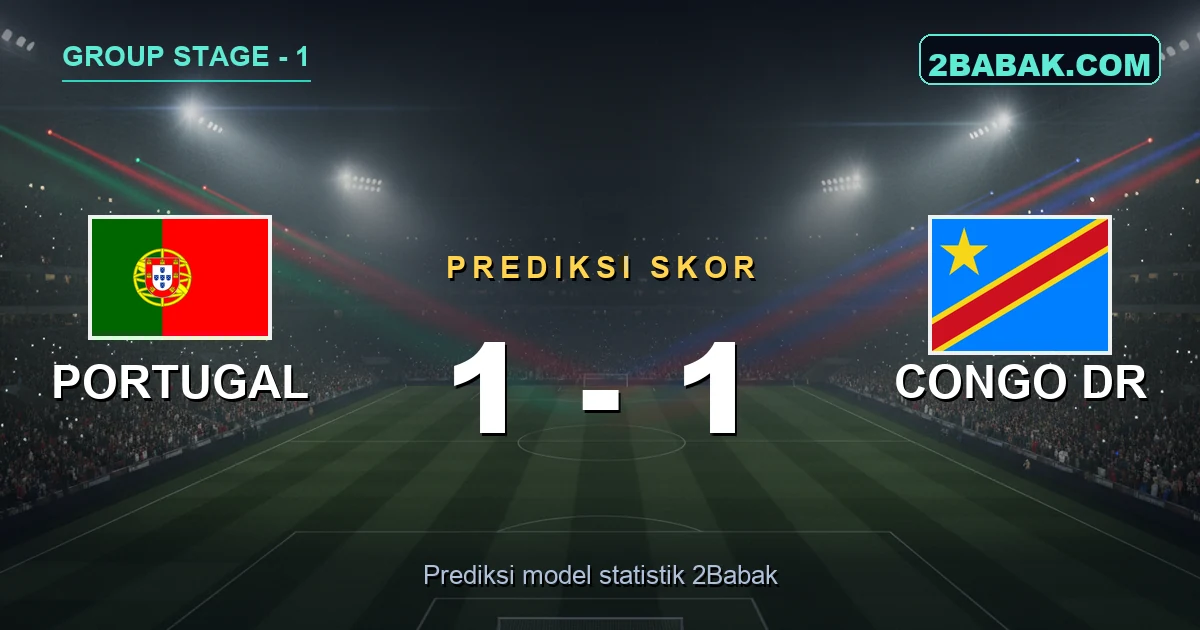 Prediksi Portugal vs Congo DR: Ronaldo Pimpin Misi, Macan Leopard Pasang Badan